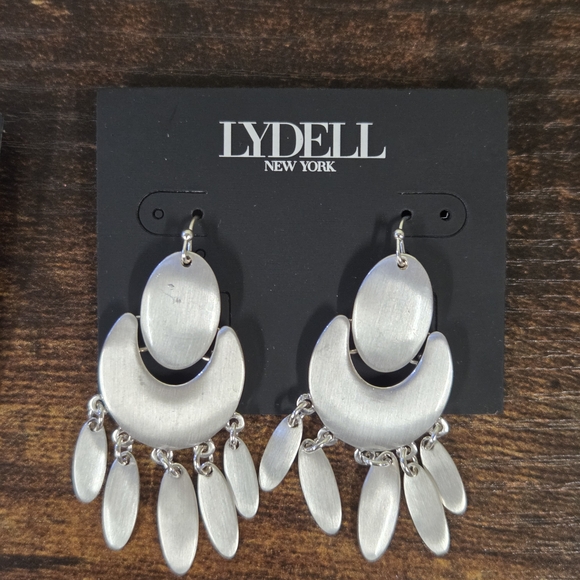🆕️Lydell New York Silvertone Earring Lot of 4 Pairs - Picture 2 of 5